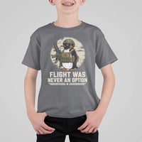 Funny Penguin Flight Was Never An Option T Shirt For Kid Tactical Penguin Gun Lover