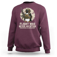 Funny Penguin Flight Was Never An Option Sweatshirt Tactical Penguin Gun Lover