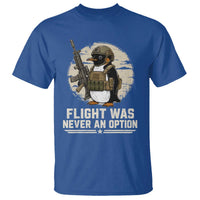 Funny Penguin Flight Was Never An Option T Shirt Tactical Penguin Gun Lover