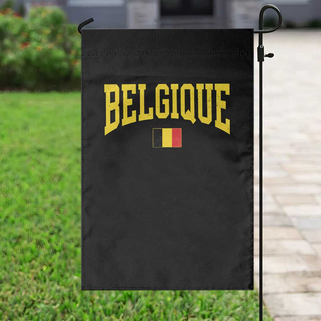 Belgium Belgique Throwback Design Vintage Belgian Flag Jersey Style Garden Flag