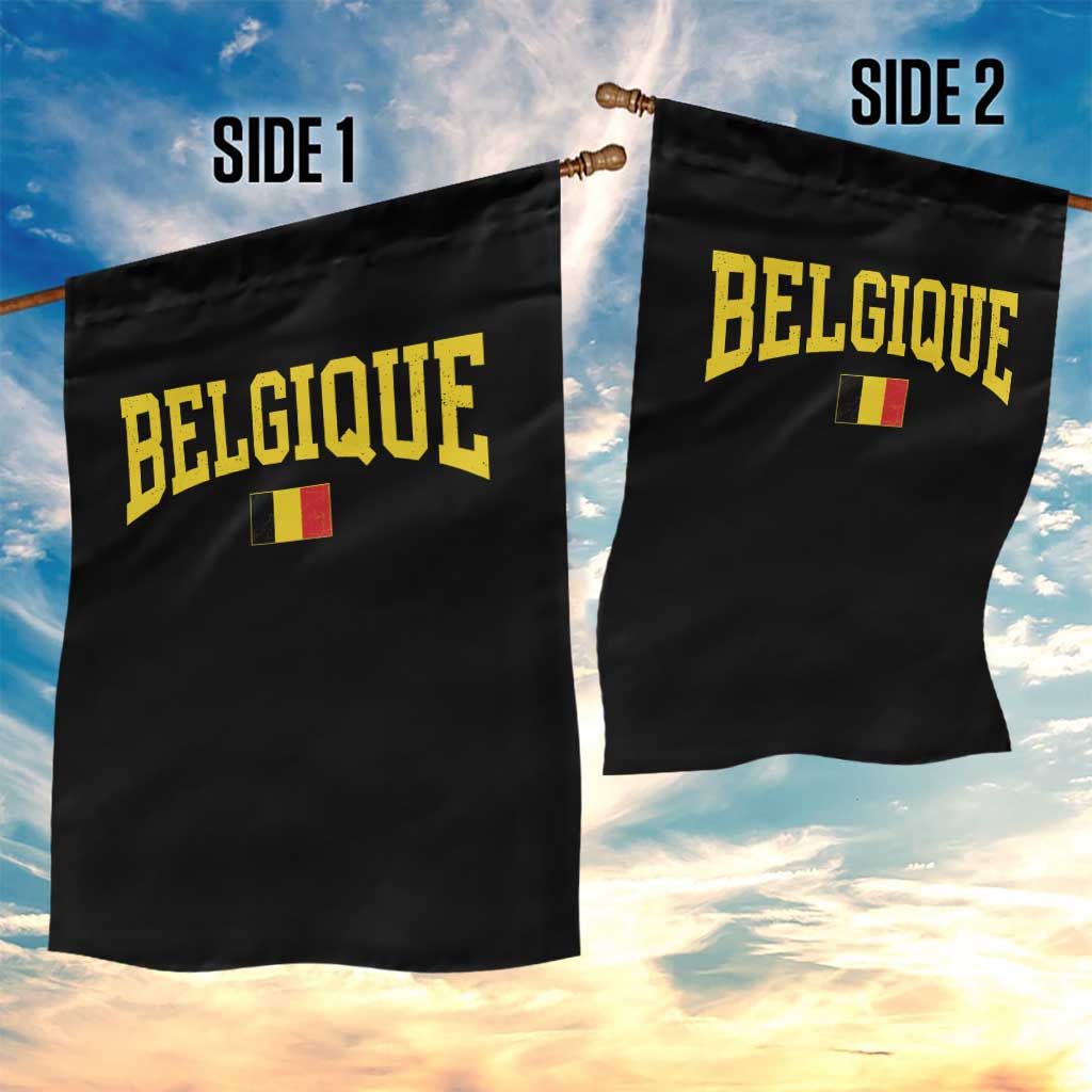 Belgium Belgique Throwback Design Vintage Belgian Flag Jersey Style Garden Flag