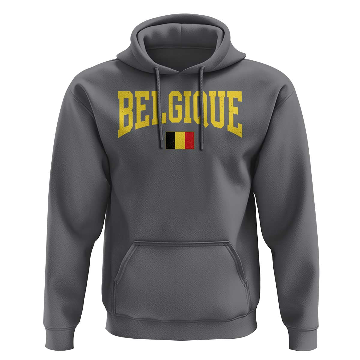 Belgium Belgique Throwback Design Vintage Belgian Flag Jersey Style Hoodie
