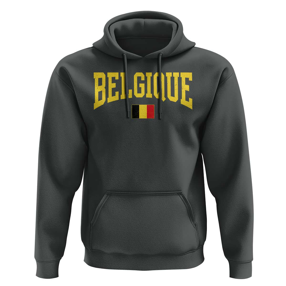 Belgium Belgique Throwback Design Vintage Belgian Flag Jersey Style Hoodie