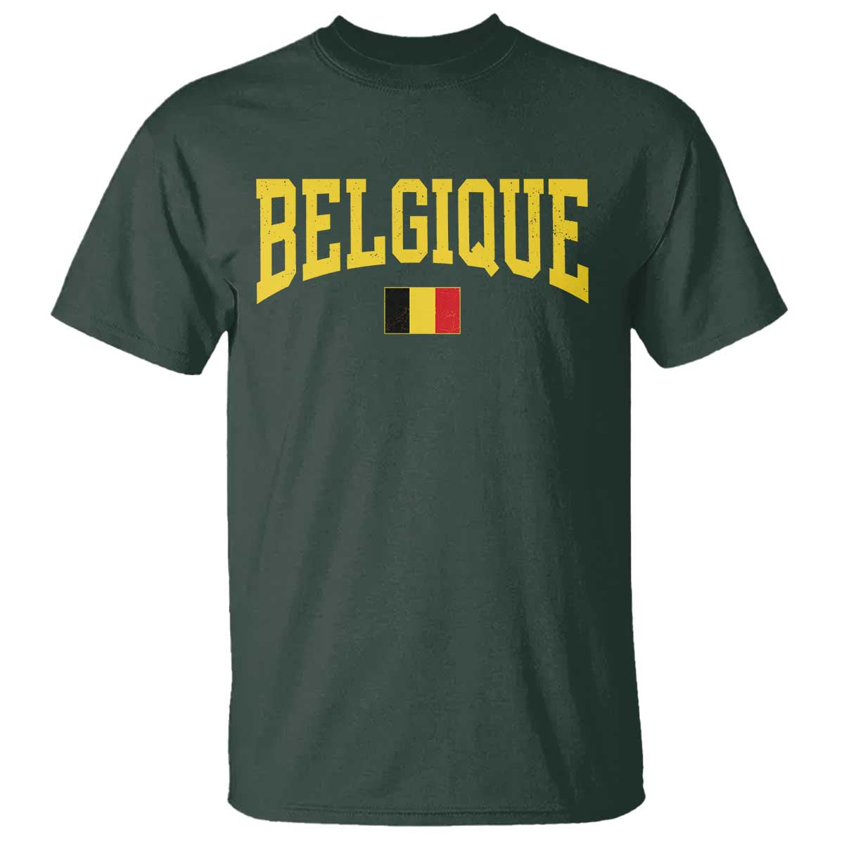 Belgium Belgique Throwback Design Vintage Belgian Flag Jersey Style T Shirt