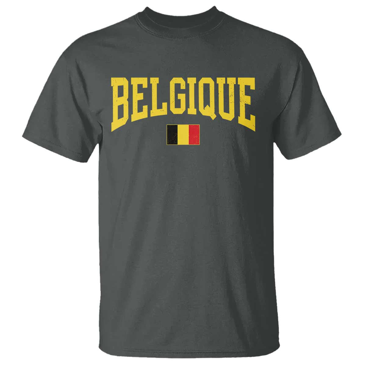Belgium Belgique Throwback Design Vintage Belgian Flag Jersey Style T Shirt