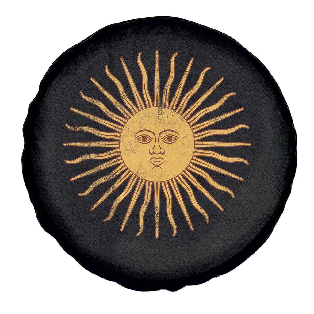 Argentina Sol De Mayo Vintage Argentinian Sun Throwback Design Spare Tire Cover