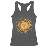 Argentina Sol De Mayo Vintage Argentinian Sun Throwback Design Racerback Tank Top