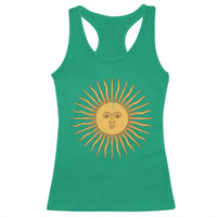 Argentina Sol De Mayo Vintage Argentinian Sun Throwback Design Racerback Tank Top