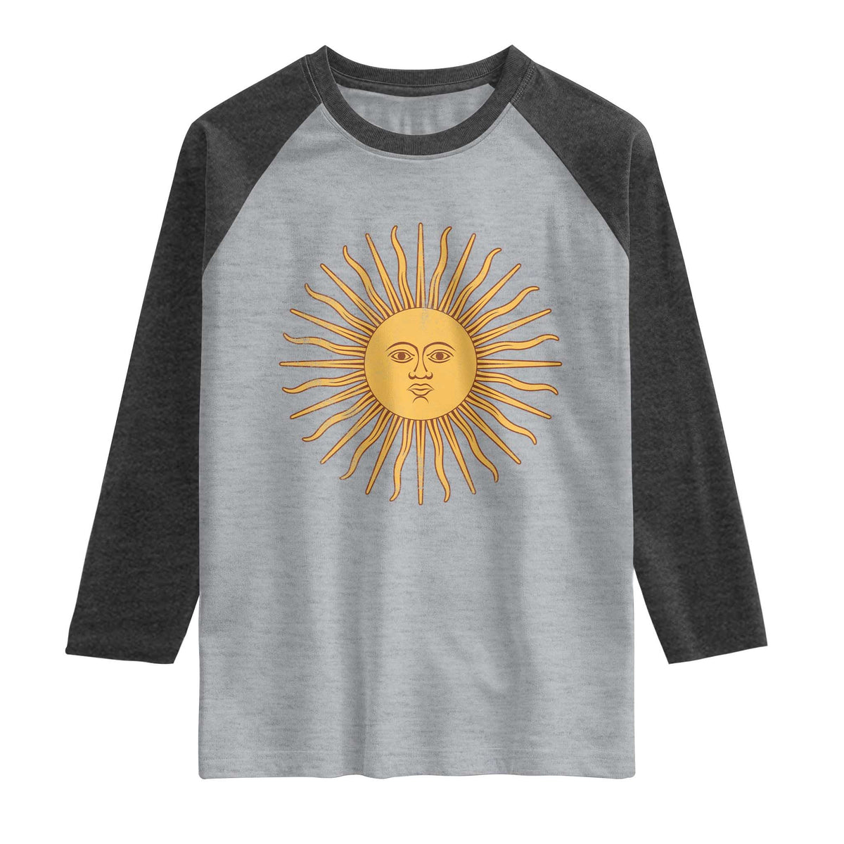 Argentina Sol De Mayo Vintage Argentinian Sun Throwback Design Raglan Shirt