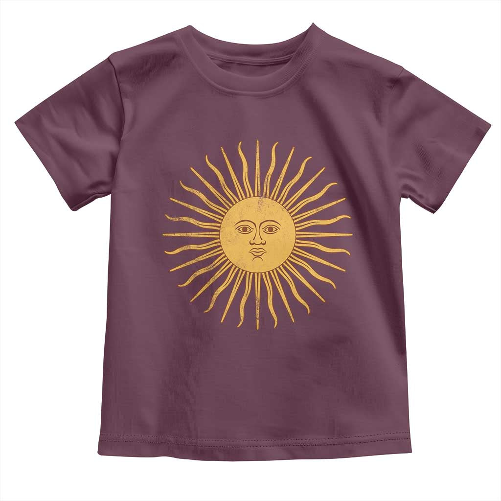 Argentina Sol De Mayo Vintage Argentinian Sun Throwback Design Toddler T Shirt