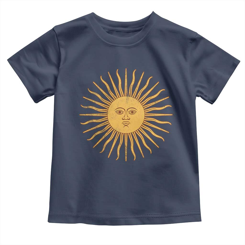 Argentina Sol De Mayo Vintage Argentinian Sun Throwback Design Toddler T Shirt