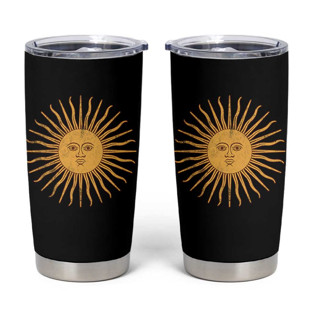 Argentina Sol De Mayo Vintage Argentinian Sun Throwback Design Tumbler Cup