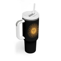 Argentina Sol De Mayo Vintage Argentinian Sun Throwback Design Tumbler With Handle