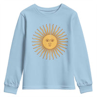 Argentina Sol De Mayo Vintage Argentinian Sun Throwback Design Youth Sweatshirt