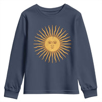 Argentina Sol De Mayo Vintage Argentinian Sun Throwback Design Youth Sweatshirt