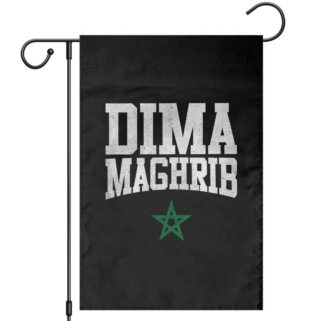 Moroccan Dima Maghrib Flag of Morocco Vintage Green Star Patriotic Garden Flag