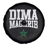 Moroccan Dima Maghrib Flag of Morocco Vintage Green Star Patriotic Spare Tire Cover