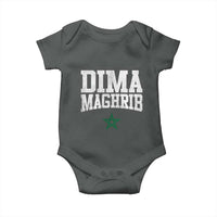 Moroccan Dima Maghrib Flag of Morocco Vintage Green Star Patriotic Baby Onesie