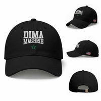 Moroccan Dima Maghrib Flag of Morocco Vintage Green Star Patriotic Baseball Cap