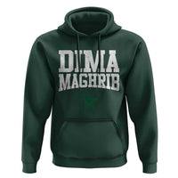 Moroccan Dima Maghrib Flag of Morocco Vintage Green Star Patriotic Hoodie