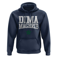 Moroccan Dima Maghrib Flag of Morocco Vintage Green Star Patriotic Hoodie