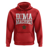 Moroccan Dima Maghrib Flag of Morocco Vintage Green Star Patriotic Hoodie