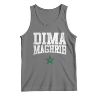 Moroccan Dima Maghrib Flag of Morocco Vintage Green Star Patriotic Tank Top