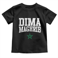 Moroccan Dima Maghrib Flag of Morocco Vintage Green Star Patriotic Toddler T Shirt