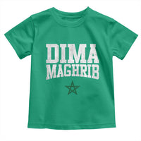 Moroccan Dima Maghrib Flag of Morocco Vintage Green Star Patriotic Toddler T Shirt