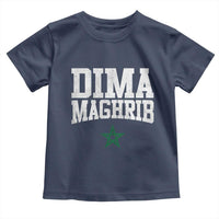 Moroccan Dima Maghrib Flag of Morocco Vintage Green Star Patriotic Toddler T Shirt
