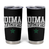 Moroccan Dima Maghrib Flag of Morocco Vintage Green Star Patriotic Tumbler Cup