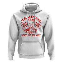 Funny Walz Hoodie Tampon Tim Stops The Red Wave Coconut Tree - Wonder Print Shop