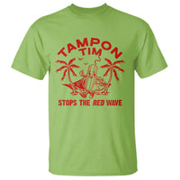 Funny Walz T Shirt Tampon Tim Stops The Red Wave Coconut Tree - Wonder Print Shop