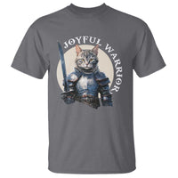 Funny Joyful Warrior Cat T Shirt Kitten Knight For Harris 2024 - Wonder Print Shop