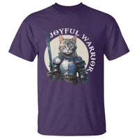 Funny Joyful Warrior Cat T Shirt Kitten Knight For Harris 2024 - Wonder Print Shop