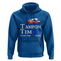 Funny Walz Hoodie Tampon Tim'24 Stops The Red Wave American Election - Wonder Print Shop