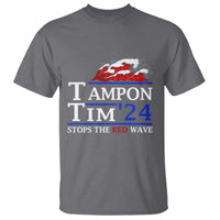 Funny Walz T Shirt Tampon Tim'24 Stops The Red Wave American Election - Wonder Print Shop
