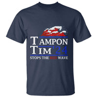 Funny Walz T Shirt Tampon Tim'24 Stops The Red Wave American Election - Wonder Print Shop