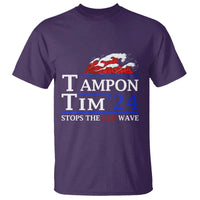 Funny Walz T Shirt Tampon Tim'24 Stops The Red Wave American Election - Wonder Print Shop