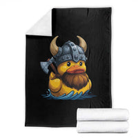 Rubber Duck Viking Warrior Norse Mythology Throw Blanket - Wonder Print Shop