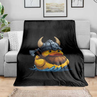 Rubber Duck Viking Warrior Norse Mythology Throw Blanket - Wonder Print Shop