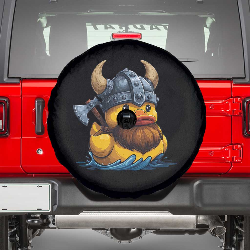 Rubber Duck Viking Warrior Norse Mythology Spare Tire Cover - Wonder Print Shop