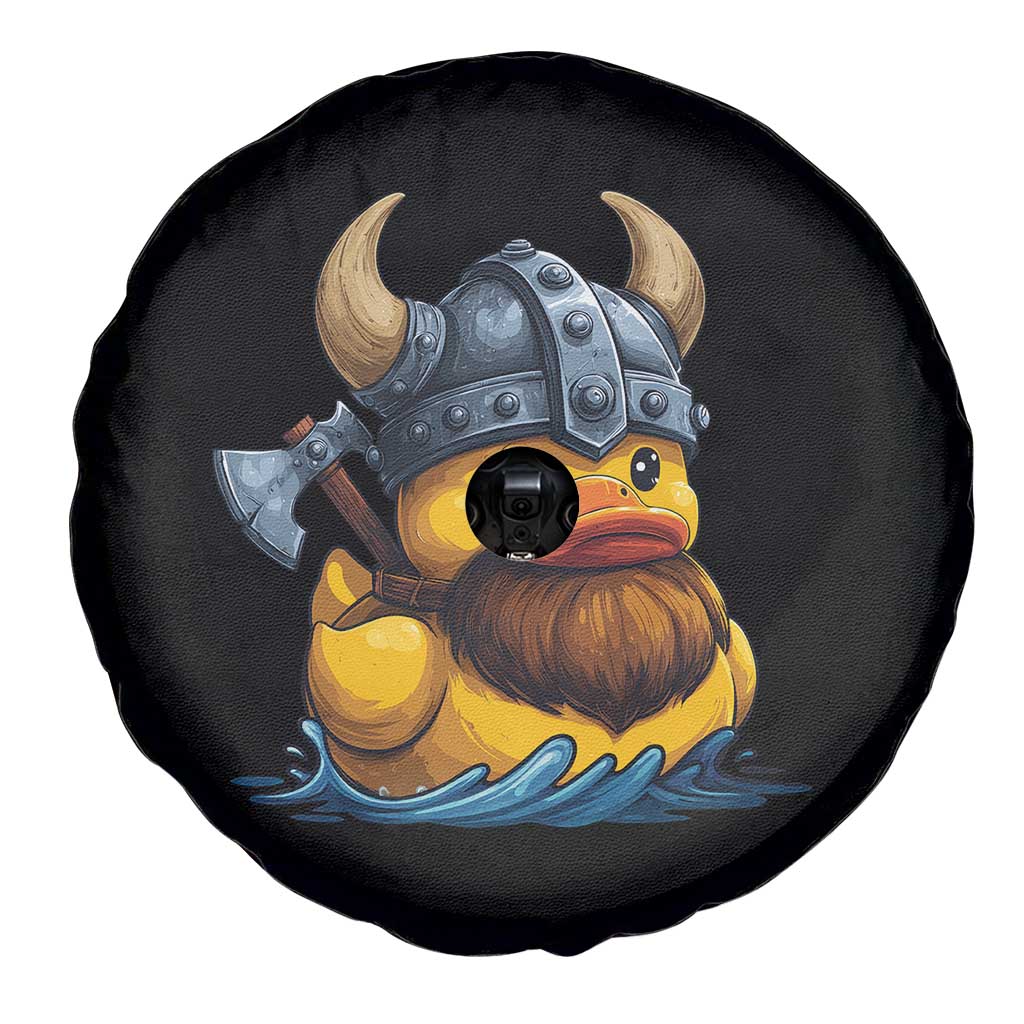 Rubber Duck Viking Warrior Norse Mythology Spare Tire Cover - Wonder Print Shop