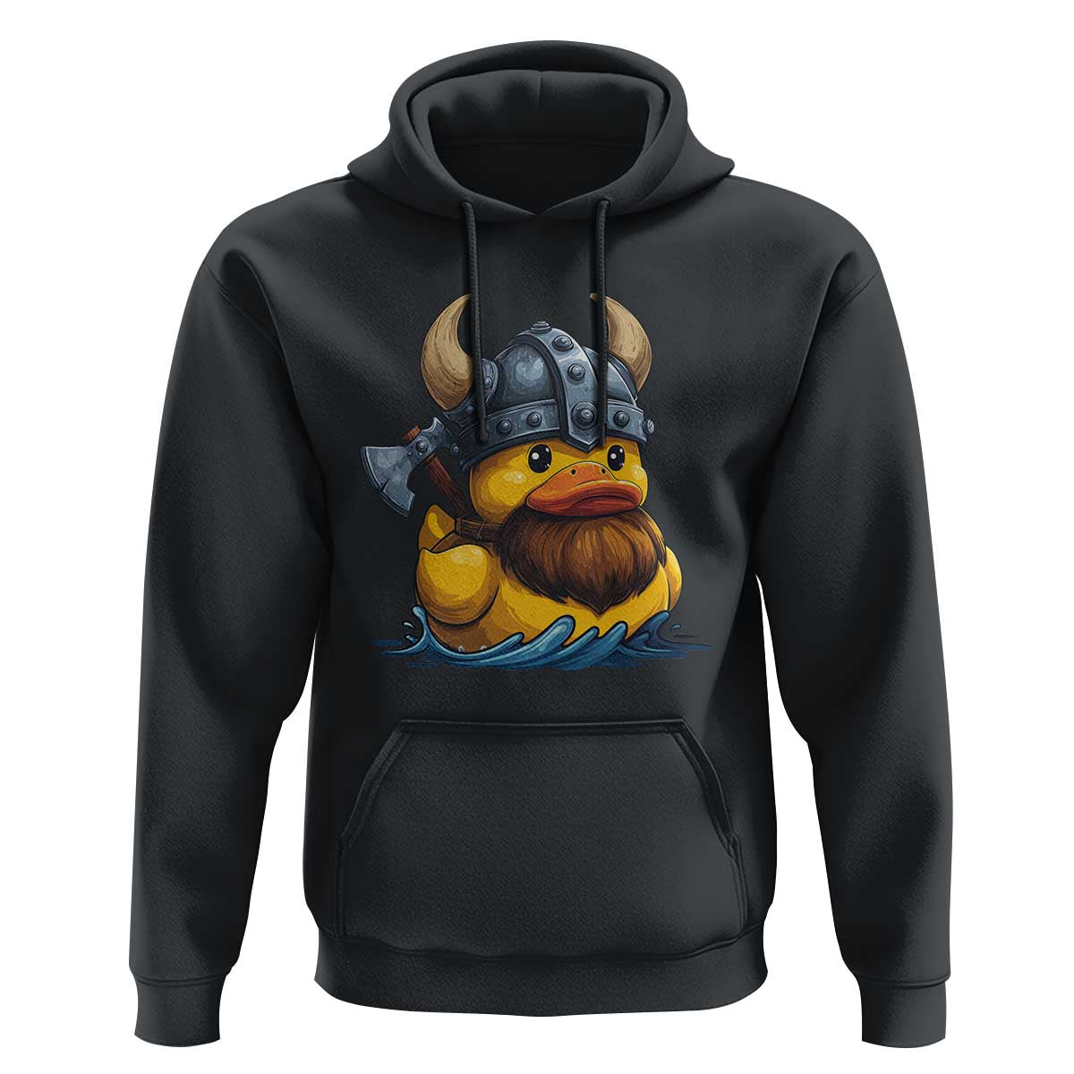 Rubber Duck Viking Warrior Norse Mythology Hoodie - Wonder Print Shop