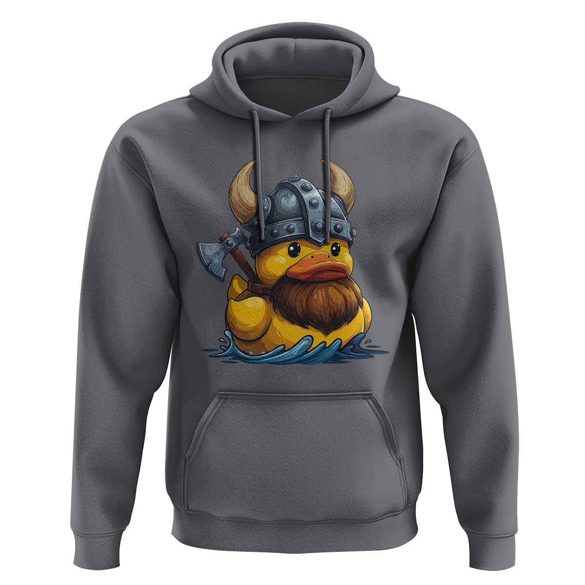 Rubber Duck Viking Warrior Norse Mythology Hoodie - Wonder Print Shop