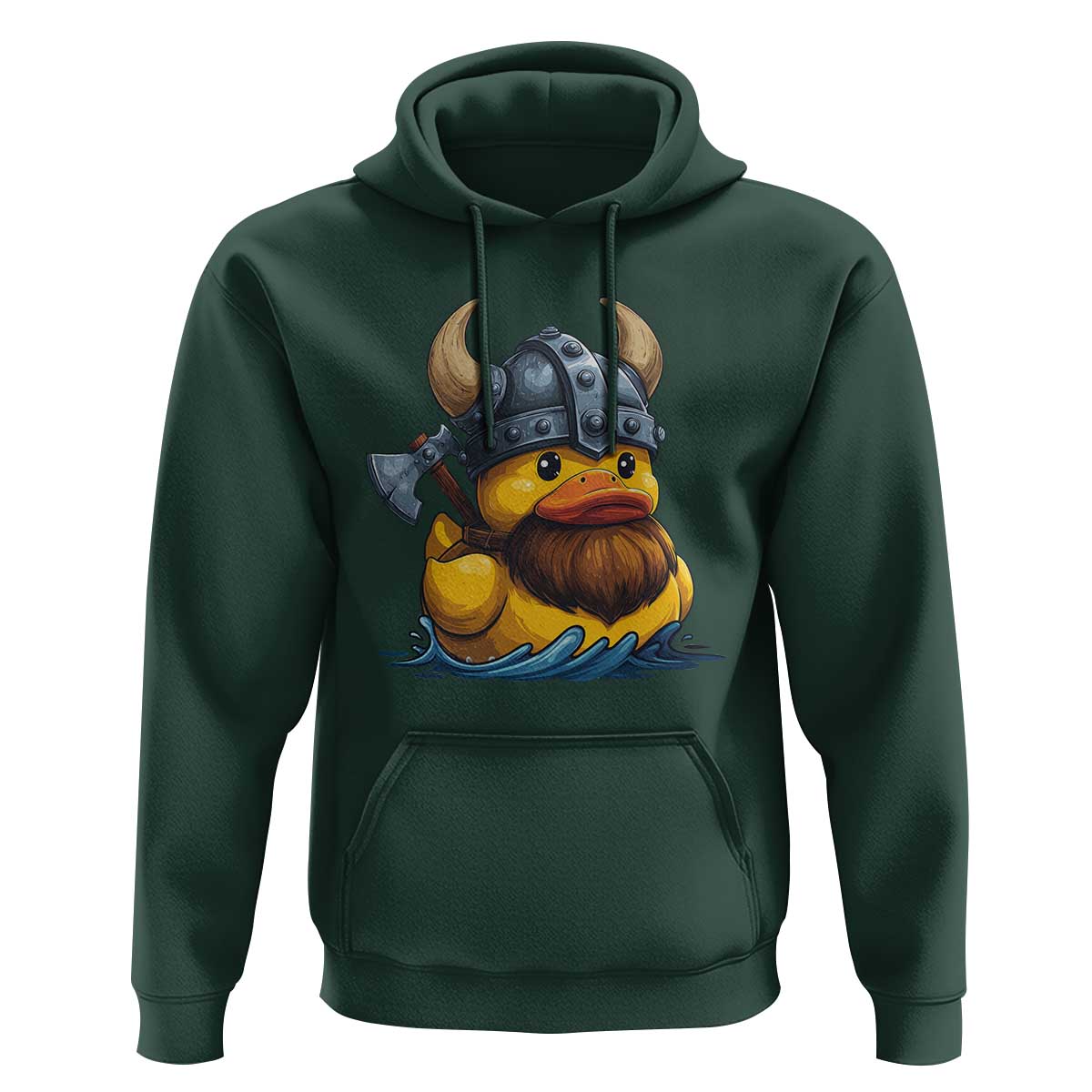 Rubber Duck Viking Warrior Norse Mythology Hoodie - Wonder Print Shop
