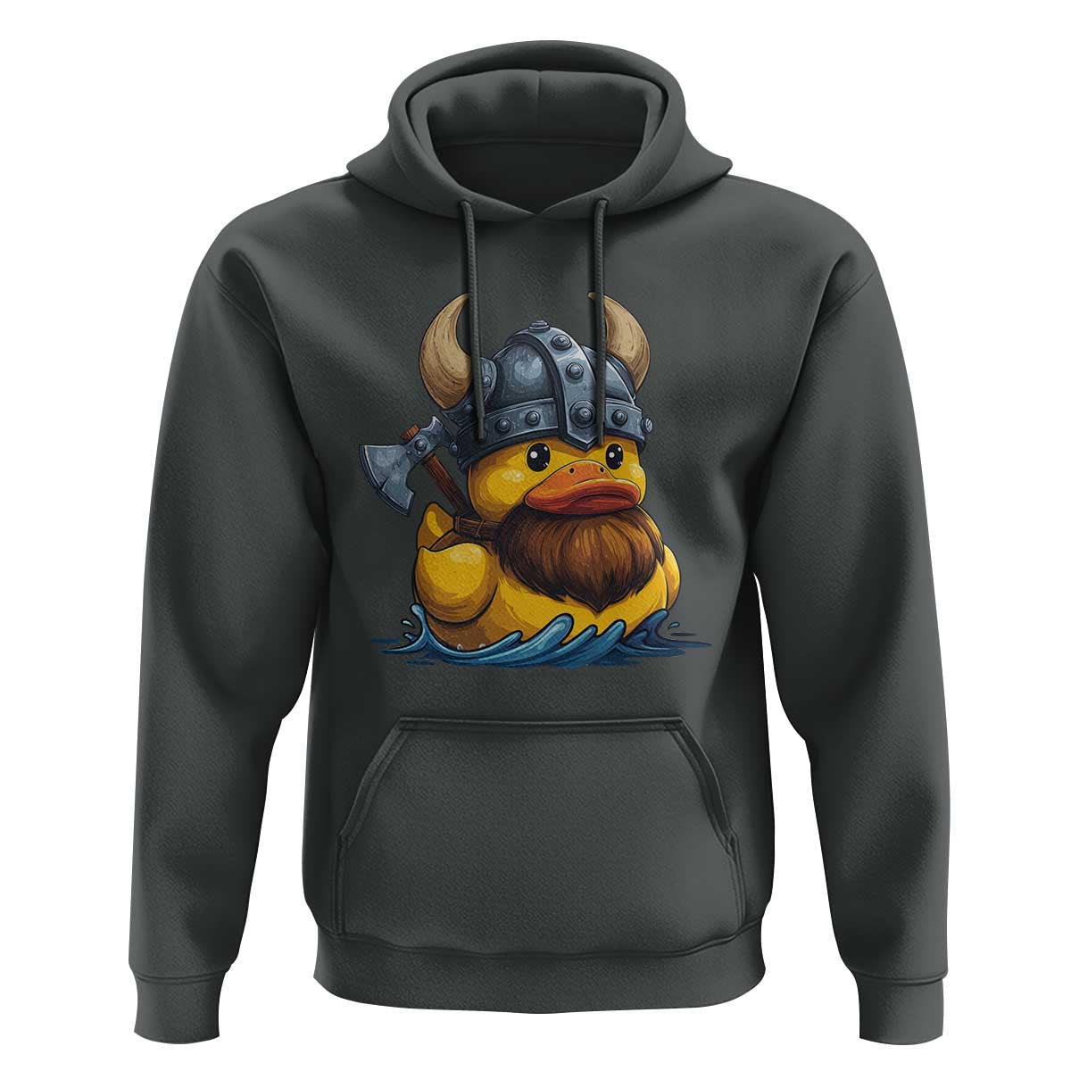 Rubber Duck Viking Warrior Norse Mythology Hoodie - Wonder Print Shop