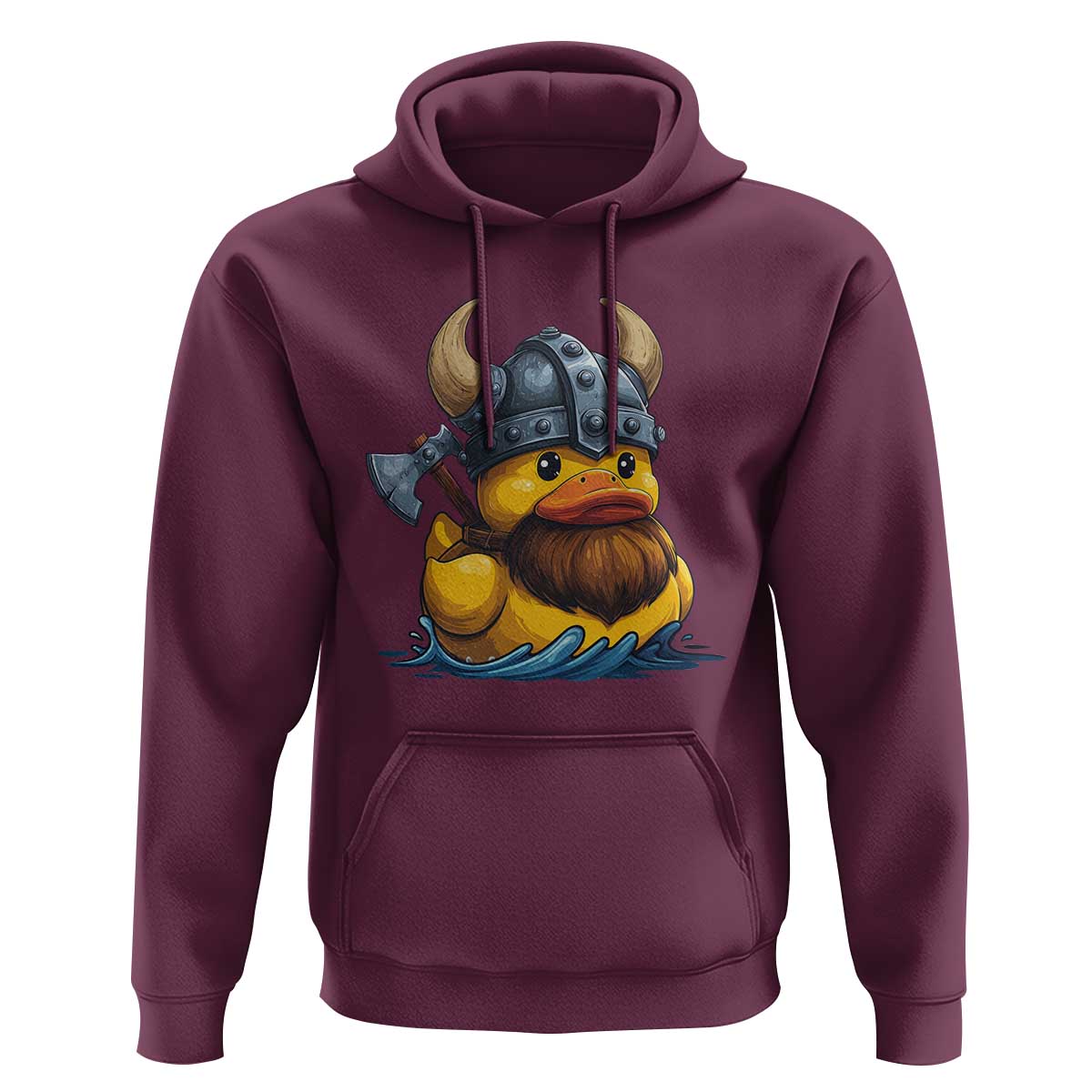 Rubber Duck Viking Warrior Norse Mythology Hoodie - Wonder Print Shop