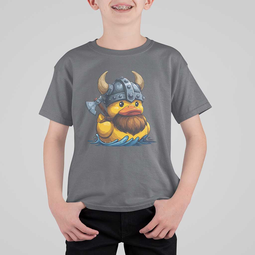 Rubber Duck Viking Warrior Norse Mythology T Shirt For Kid - Wonder Print Shop