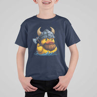 Rubber Duck Viking Warrior Norse Mythology T Shirt For Kid - Wonder Print Shop